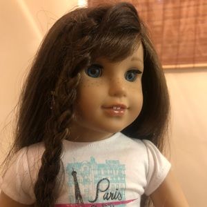 EUC - American Girl Grace doll, luggage, and dog